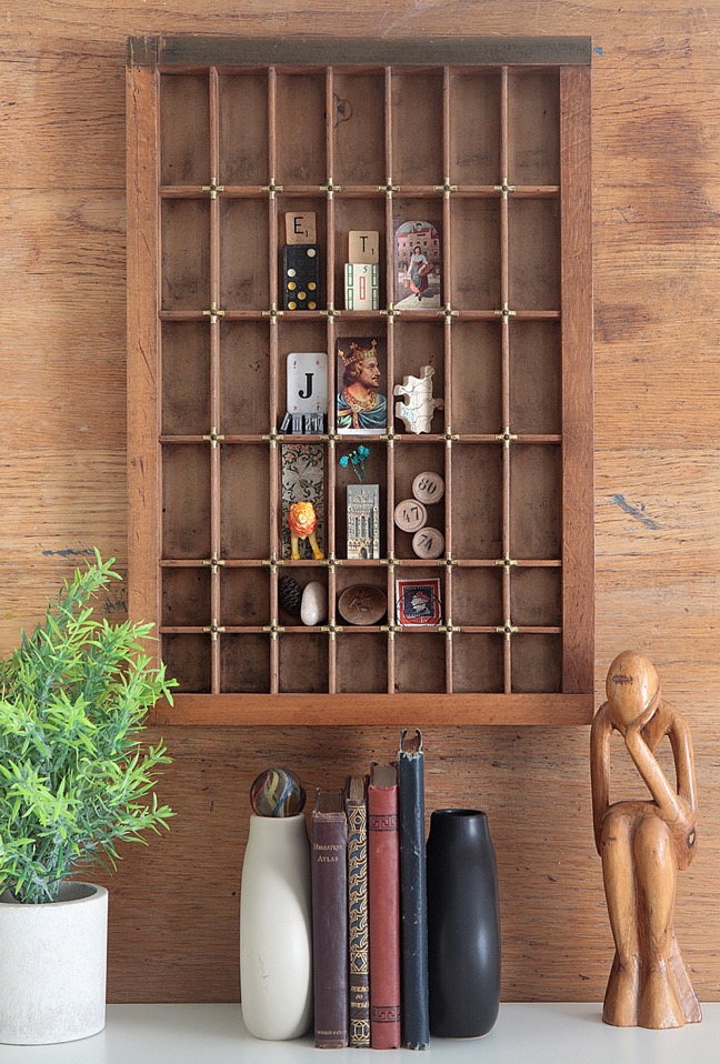 Stephenson Blake Type Case Printers Tray Drawer Display Case Wall Hanging