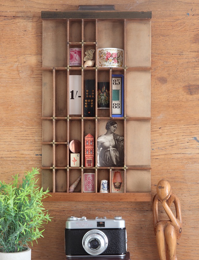 Stephenson Blake Type Case Printers Tray Drawer Display Case Wall Hanging